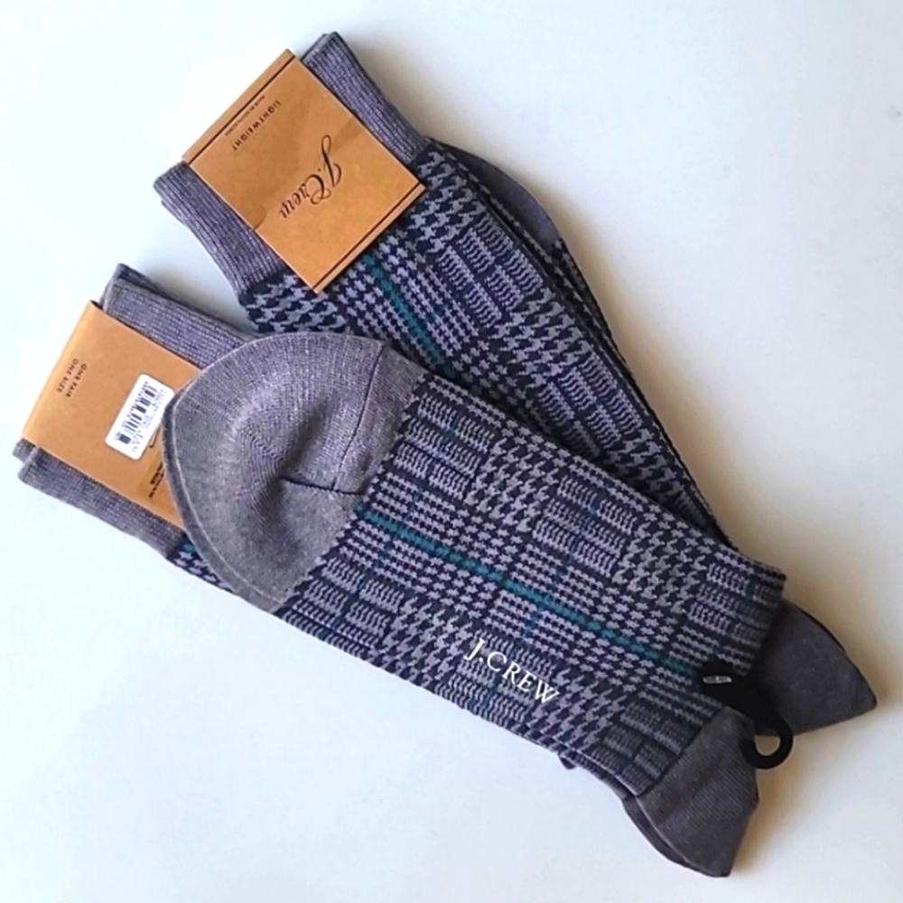 NWT 2 Pair J. Crew Men's Critter Socks, One Size (runs larger than expected) - Picture 2 of 10